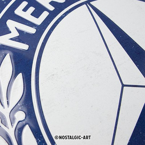 Blechschild Mercedes rund 2